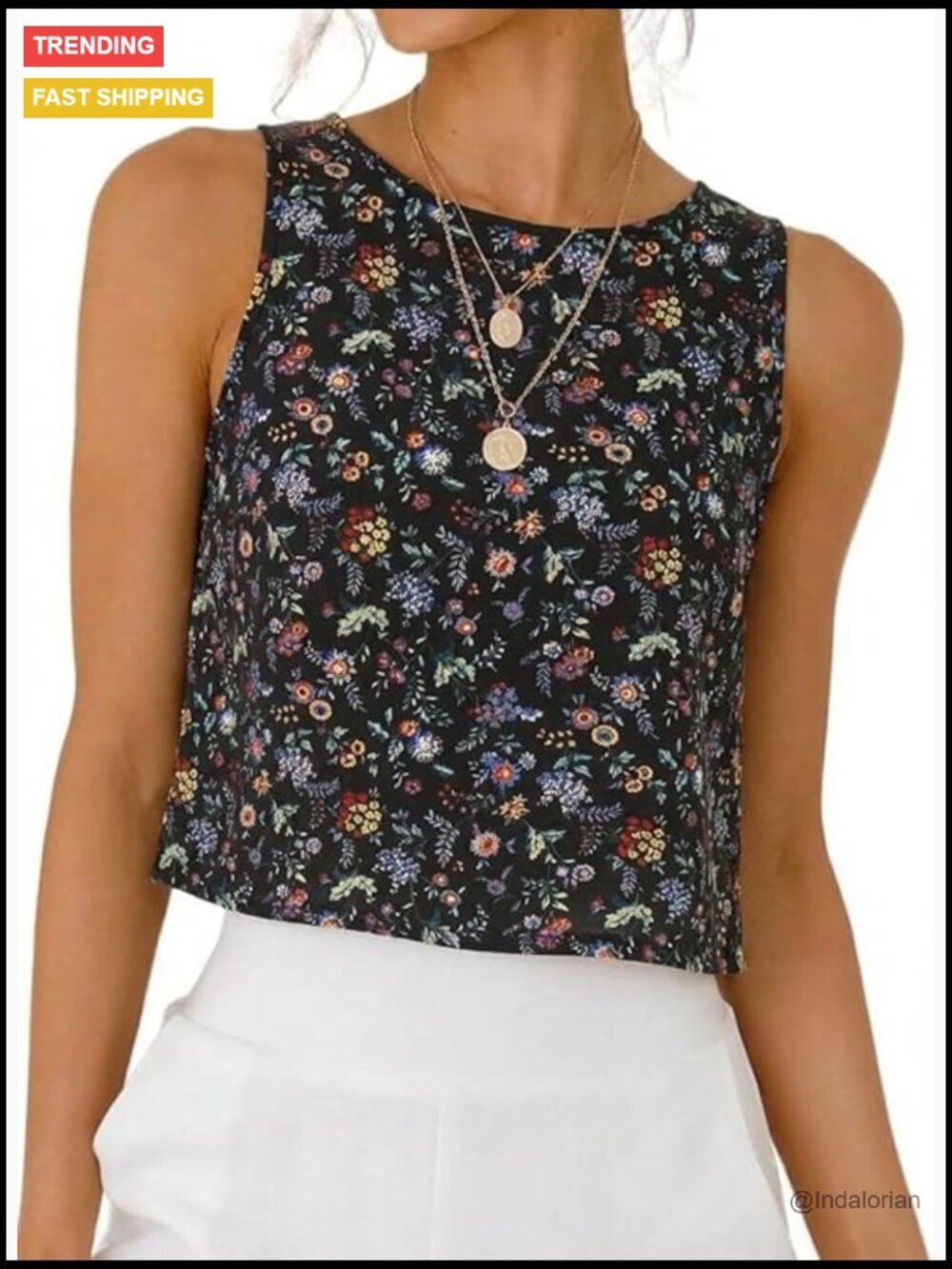 Linen Crop Tank Top Sleeveless Cotton Blend Casual Summer Beach Top